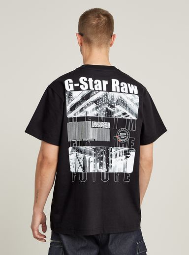 Camiseta Barcode Back Graphic Loose